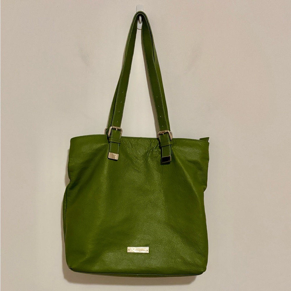 Raisa by Heys Green Leather Tote Bag - Picture 1 of 11